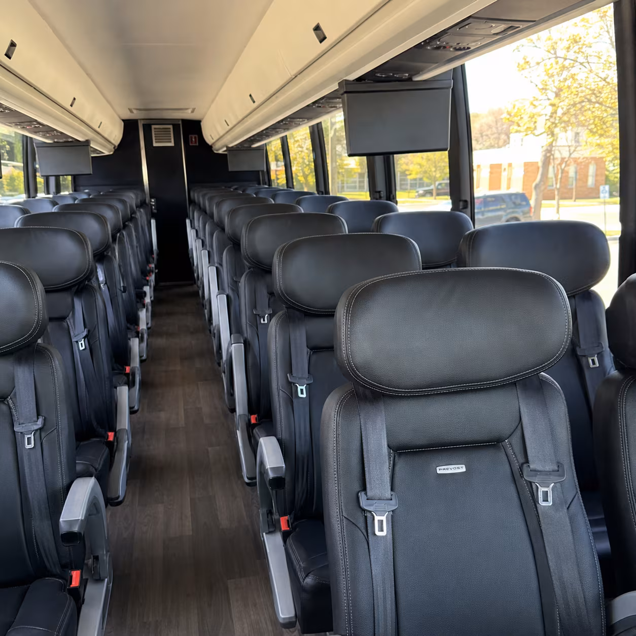 murray charter bus rental interior