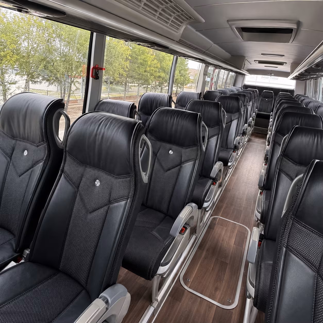 orem charter bus interior