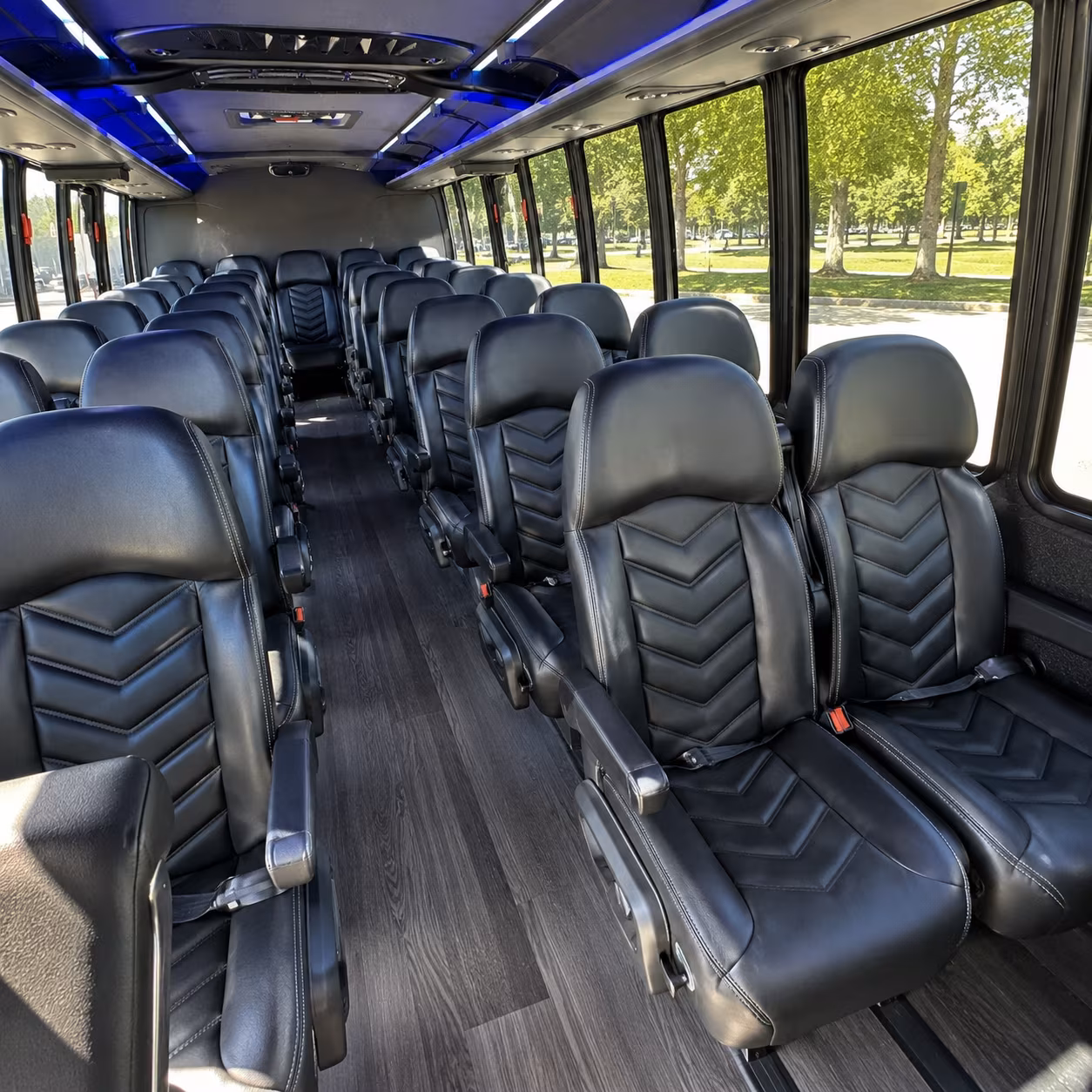 orem corporate event transportation onboard seating